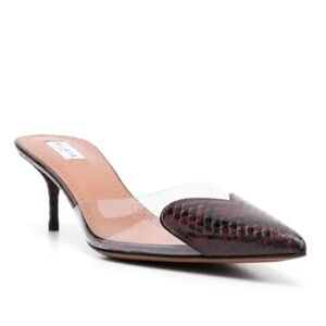 Alaia Le Coeur Mules in Bordeaux Python
